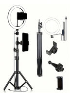 110cm Tripod Stand +O - Clamp With 10 - Inch Live Stream Ring Light, Selfie Remote, - Zevon