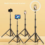 120–160cm Multifunction Phone Tripod Stand for Video Recording, Live Streaming & Selfies