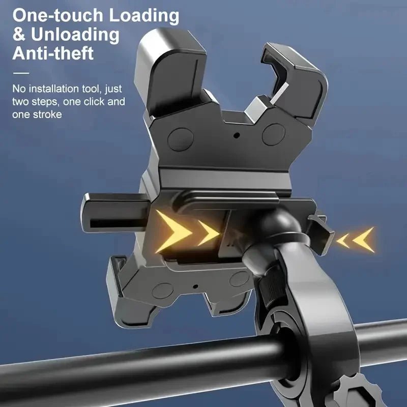 2PCS 360° Rotatable & Adjustable Bike/Motorcycle Phone Mount - Shockproof, Anti - Slip Holder For phone, - Durable Abs Material - Zevon