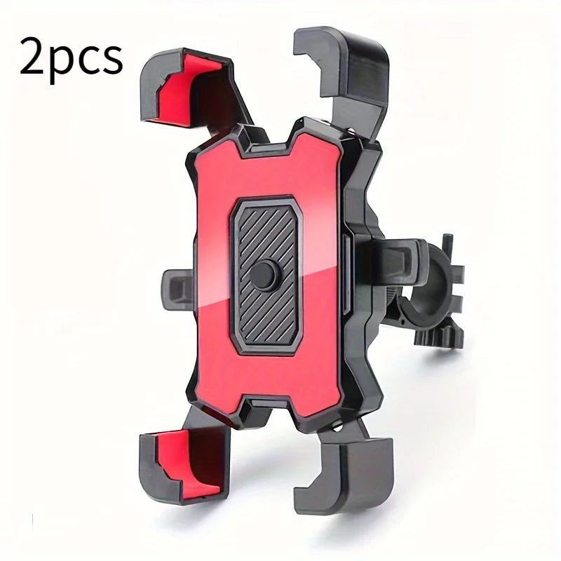 2PCS 360° Rotatable & Adjustable Bike/Motorcycle Phone Mount - Shockproof, Anti - Slip Holder For phone, - Durable Abs Material - Zevon
