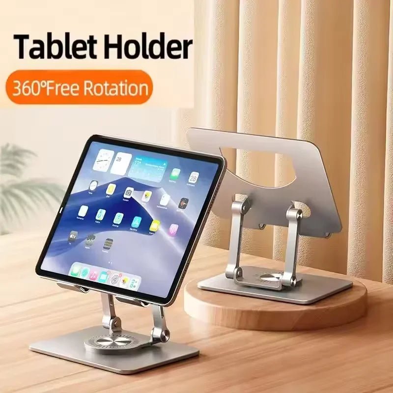 360° Rotatable Tablet Stand – Adjustable Foldable Desktop Holder