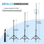 63inch Telescoping Phone Tripod & Selfie Stick - Universal Clamp, Wireless Remote, Supports 6.61lbs, Durable Aluminum - Zevon