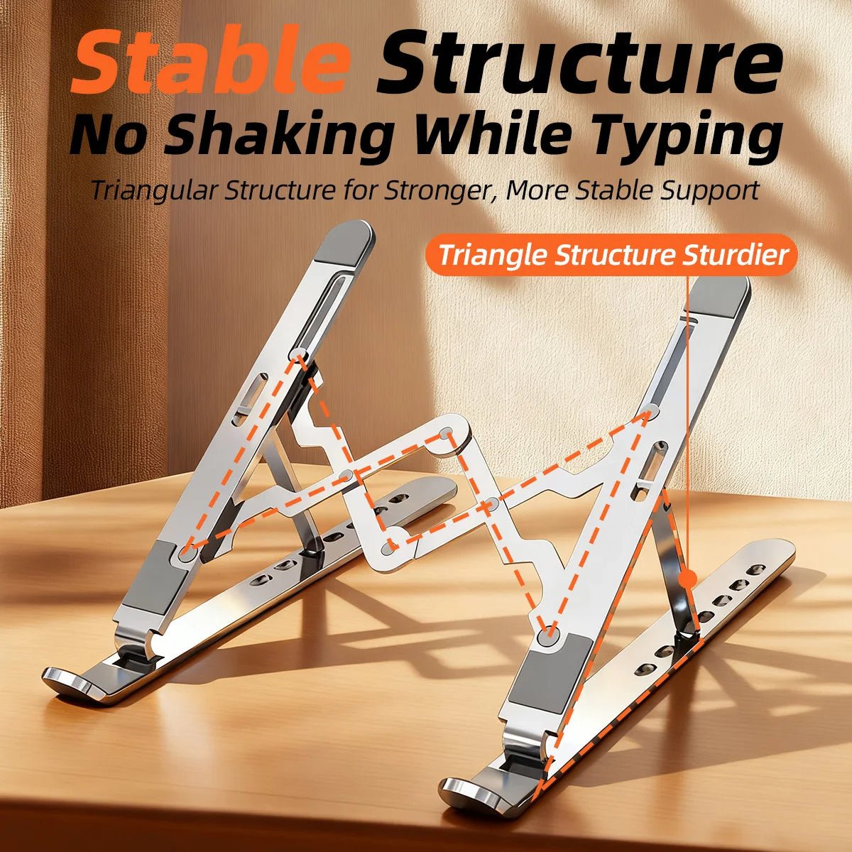 Foldable Laptop Stand – Notebook & Tablet Desk Holder