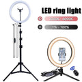 LED Ring Light with Tripod & Bluetooth Remote – Dimmable Selfie Light for Video & Live Streaming