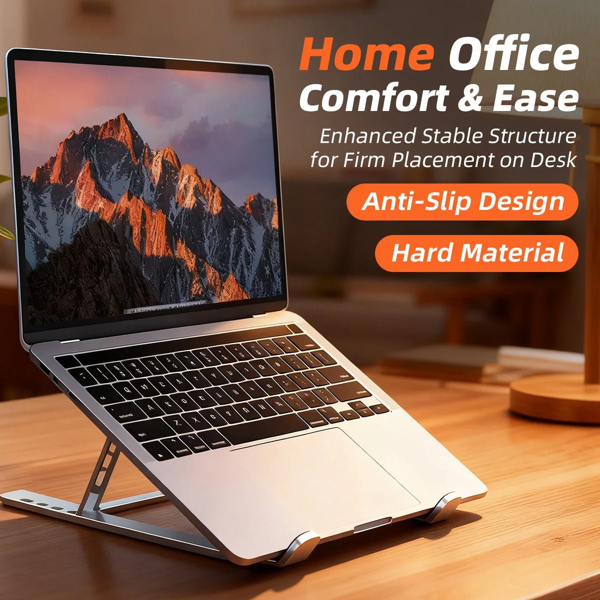 Adjustable Laptop Stand Portable Foldable Notebook Bracket Computer Monitor Holder For Macbook Air iPad Tablets Base Accessories - ZEVON