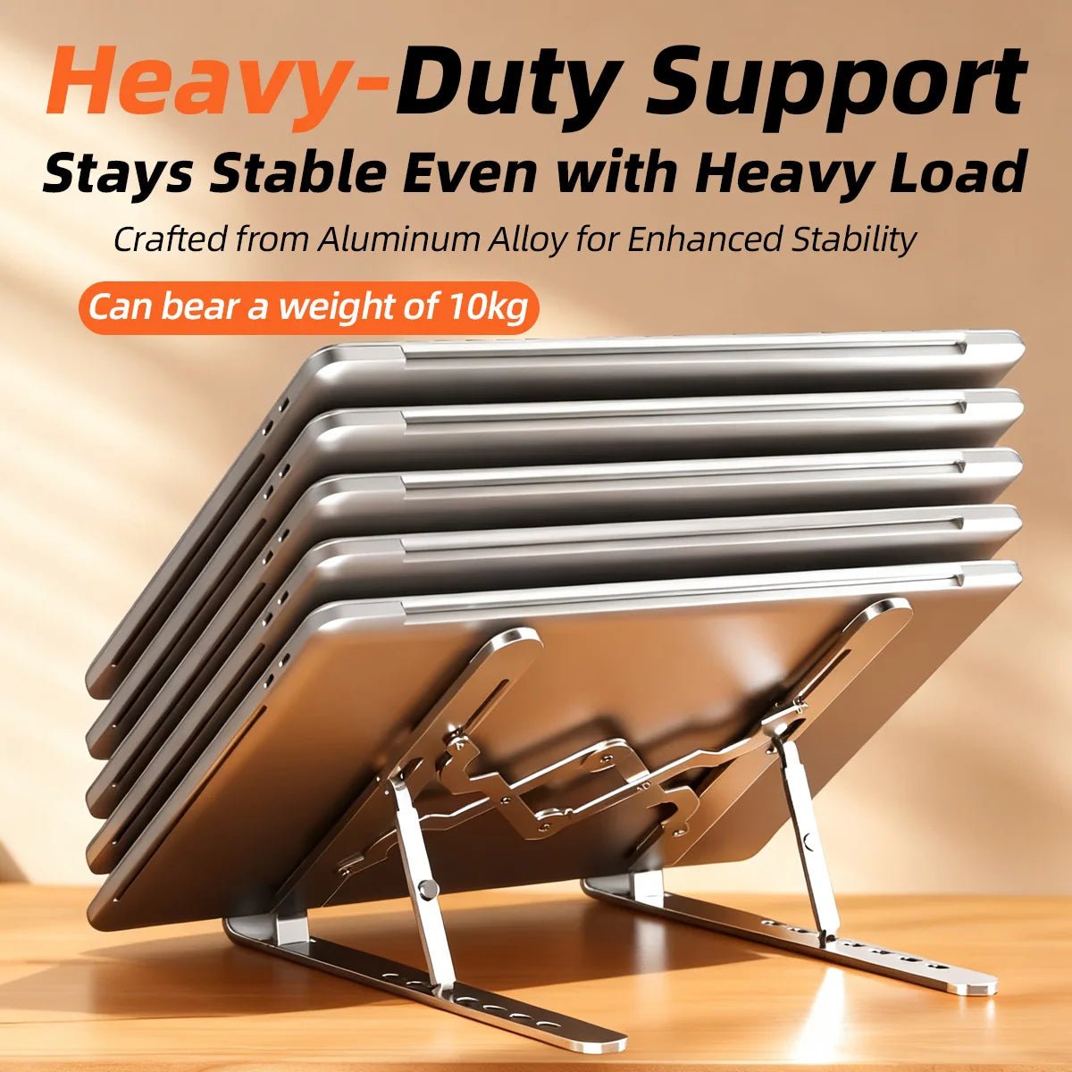 Adjustable Laptop Stand Portable Foldable Notebook Bracket Computer Monitor Holder For Macbook Air iPad Tablets Base Accessories - ZEVON