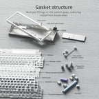 AJAZZ AK650 65% Wireless Mechanical Gaming Keyboard – RGB Gasket Mount, Mac/Windows - Zevon