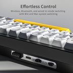 AJAZZ AK650 65% Wireless Mechanical Gaming Keyboard – RGB Gasket Mount, Mac/Windows - Zevon