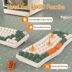 AKS068 68 - Key Alice Layout Mechanical Keyboard – Ergonomic Gasket - Mount USB - C Wired Gaming Keyboard - Zevon