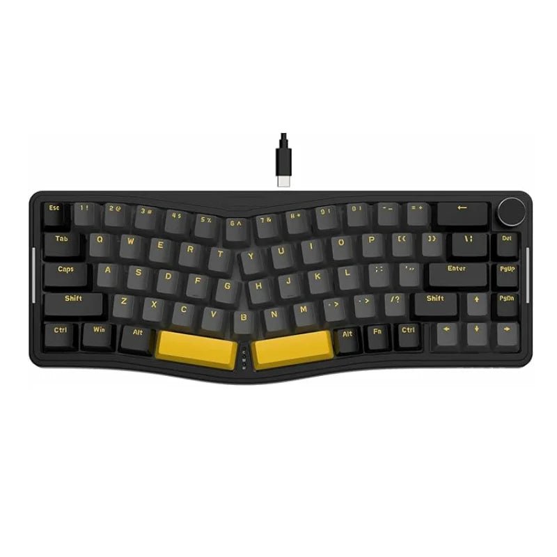 AKS068 68 - Key Alice Layout Mechanical Keyboard – Ergonomic Gasket - Mount USB - C Wired Gaming Keyboard - Zevon