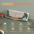 AKS068 68 - Key Alice Layout Mechanical Keyboard – Ergonomic Gasket - Mount USB - C Wired Gaming Keyboard - Zevon