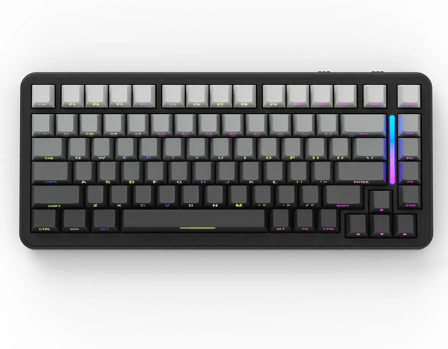 ATTACK SHARK M86 75% Wireless Mechanical Gaming Keyboard with hot - swappable gasket mount, RGB lighting, and side - printed PBT keycaps. - Zevon