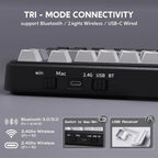 ATTACK SHARK M86 75% Wireless Mechanical Gaming Keyboard with hot - swappable gasket mount, RGB lighting, and side - printed PBT keycaps. - Zevon