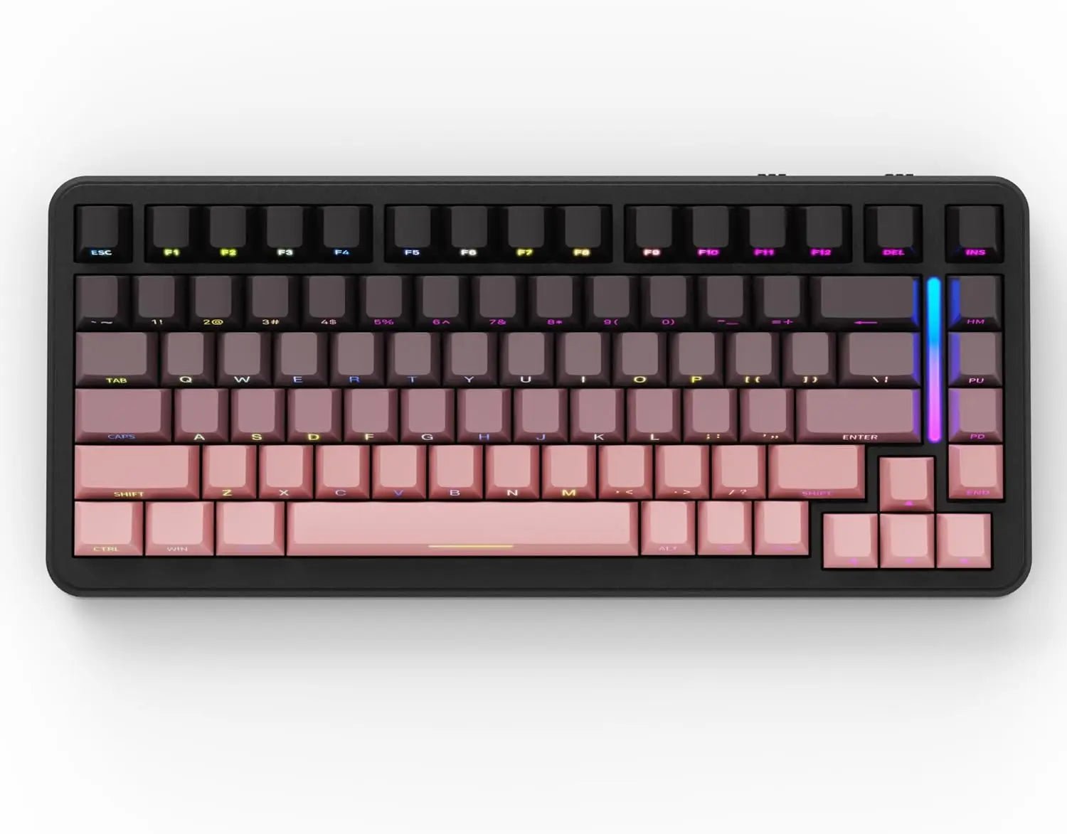 ATTACK SHARK M86 75% Wireless Mechanical Gaming Keyboard with hot - swappable gasket mount, RGB lighting, and side - printed PBT keycaps. - Zevon