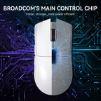 ATTACK SHARK X11 Wireless Gaming Mouse – Lightweight RGB mouse with PAW3311 optical sensor, up to 22,000 DPI, fast - response switches, and rechargeable charging dock for precision PC gaming - Zevon