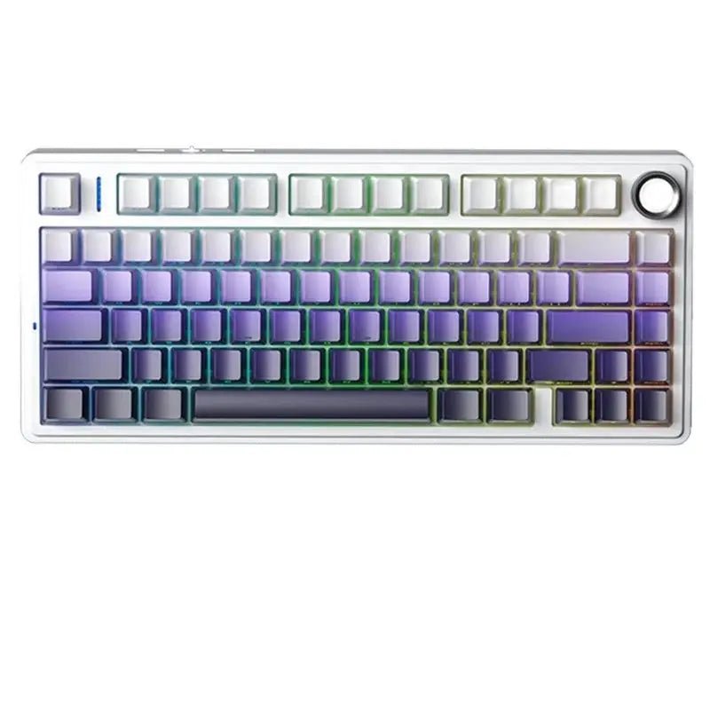 AULA F75 Pro 75% Wireless Mechanical Gaming Keyboard with gasket mount, RGB lighting, and side - engraved PBT keycaps - Zevon