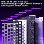 AULA HERO 68HE Magnetic Switch Gaming Keyboard – Rapid Trigger 8K RGB Wired Esports Keyboard - Zevon