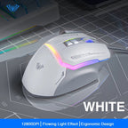 AULA S12 Pro RGB Gaming Mouse – Wired 12,800 DPI, 1000Hz, 8 Macro Buttons - Zevon