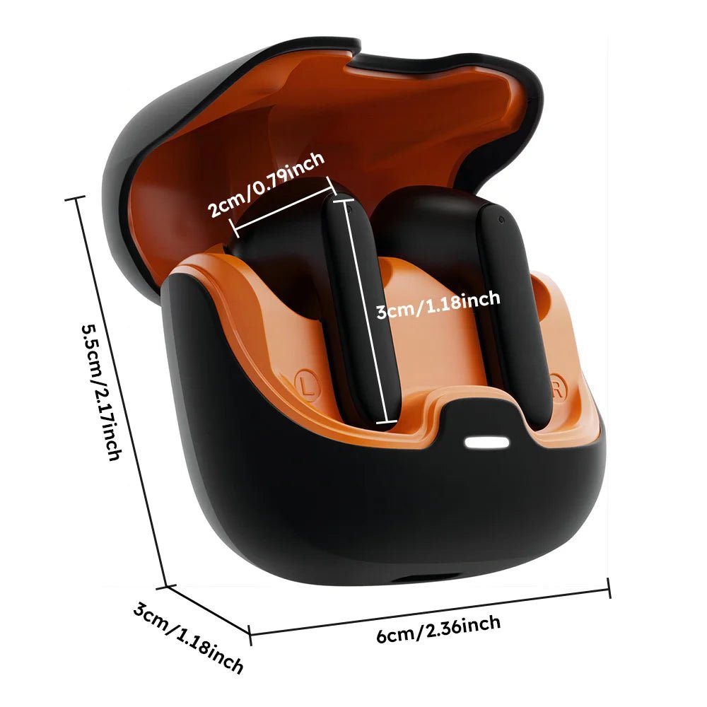 Bluetooth 5.4 TWS Wireless Bluetooth Earphones Ultra - low Latency Dual Microphone ENC Noise Cancelling in Ear Bluetooth Earphones - ZEVON