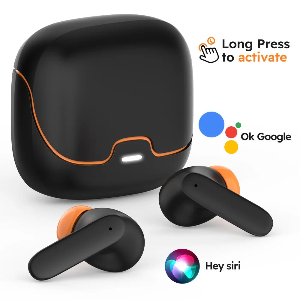 Bluetooth 5.4 TWS Wireless Bluetooth Earphones Ultra - low Latency Dual Microphone ENC Noise Cancelling in Ear Bluetooth Earphones - ZEVON