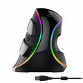 Delux M618 PLUS Ergonomic Vertical Gaming Mouse – 4000 DPI, 6 Buttons, RGB Wired/Wireless for PC & Laptop - Zevon