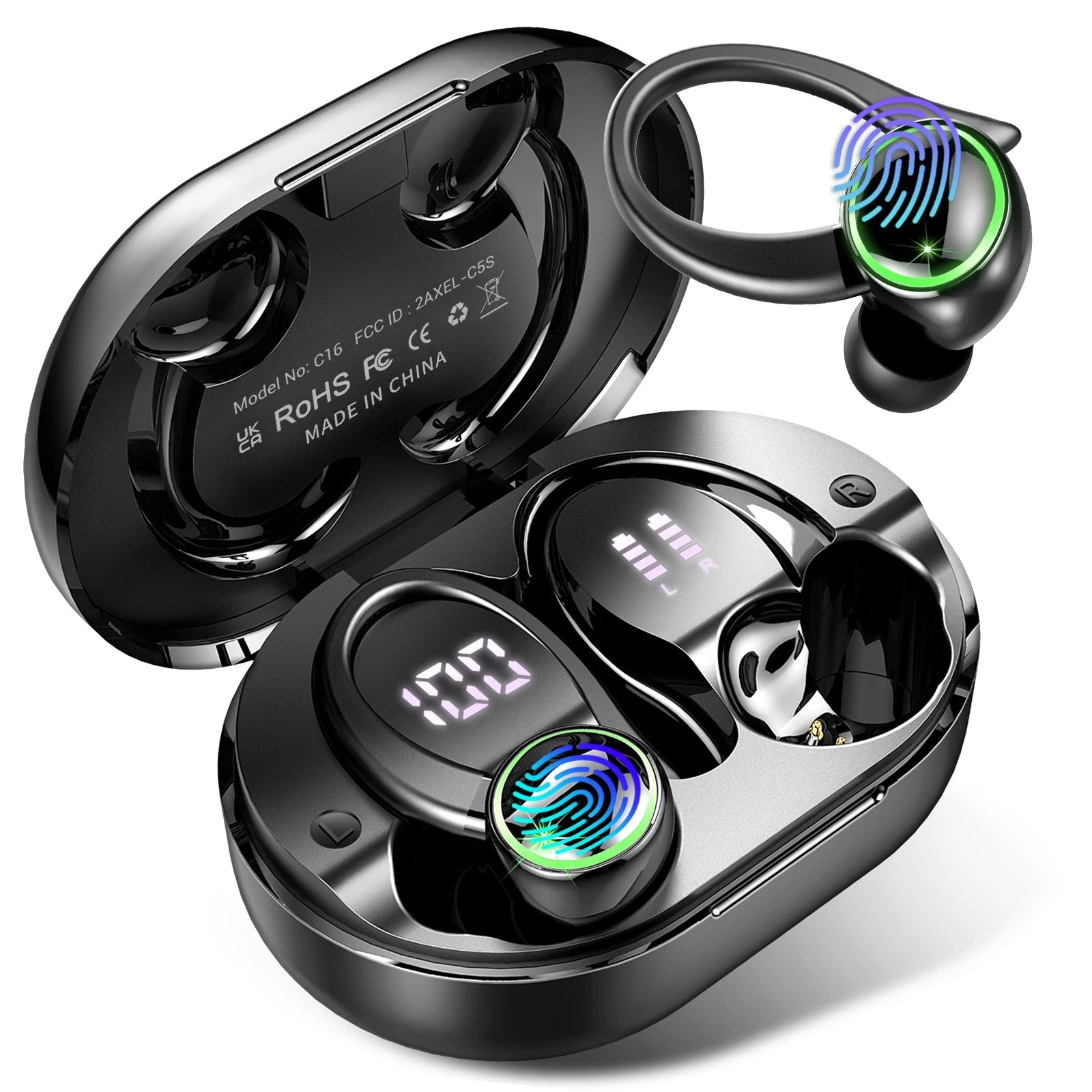 DRSAEC Wireless Earbuds Bluetooth 5.3 | ENC Mic | IP7 | 50H - ZEVON
