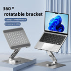 Foldable Aluminum Laptop Stand with 360° Swivel Base