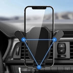 Gravity Car Phone Holder With Hook Car Air Vent Clip Mount Smartphone Stand GPS Support In Car For iPhone Samsung Huawei Xiaomi - Zevon