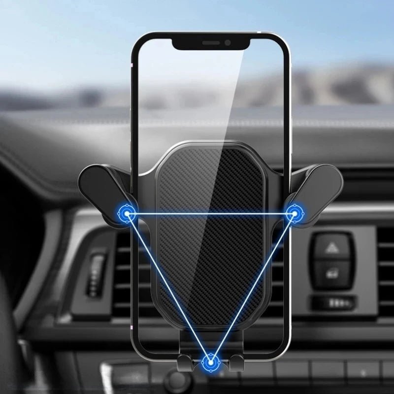 Gravity Car Phone Holder With Hook Car Air Vent Clip Mount Smartphone Stand GPS Support In Car For iPhone Samsung Huawei Xiaomi - Zevon