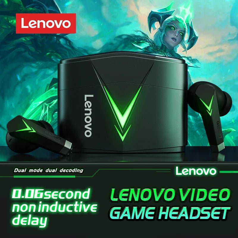 Lenovo LP6 Wireless Earbuds with Deep Bass & Sweatproof Design - ZEVON