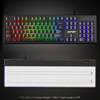 NPET K10V3 104 - Key RGB Wired Gaming Keyboard for Windows PC & Laptop - Zevon