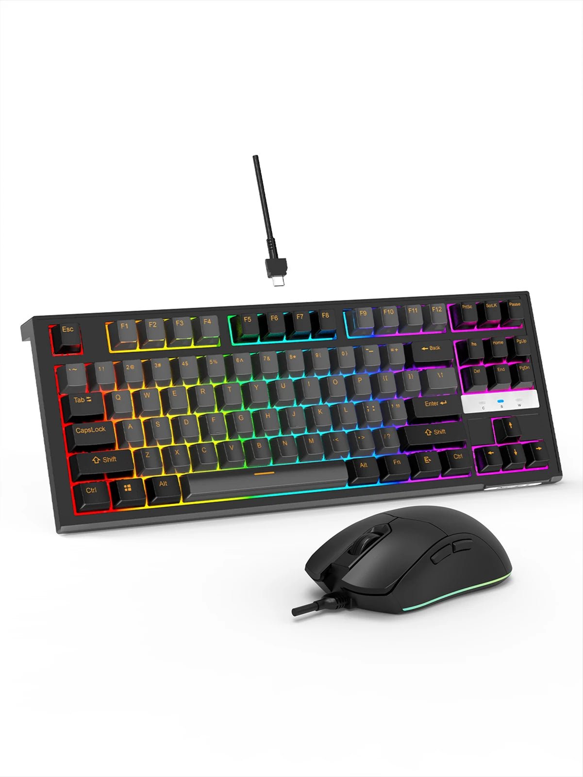 NPET K10V3 104 - Key RGB Wired Gaming Keyboard for Windows PC & Laptop - Zevon