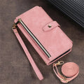 Phone Case for Samsung Galaxy S23 S24 FE S25 Ultra Edge S22 Plus A16 A06 A26 A36 A56 A15 A35 A55 Cover Zipper Wallet Crossbody - Zevon