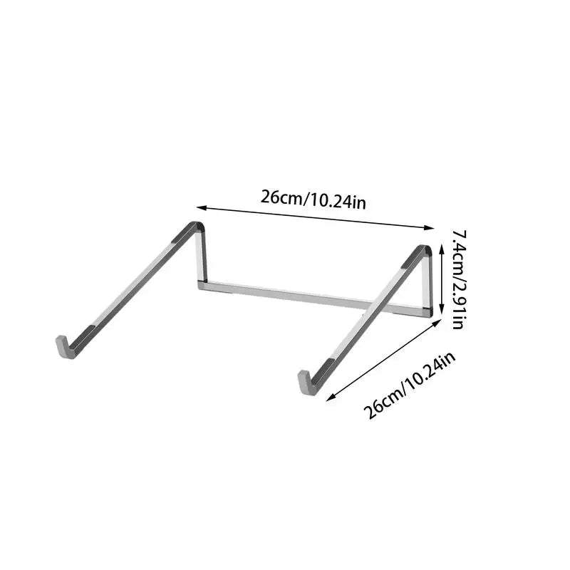 Portable Laptop Stand Aluminum Alloy Support Computer Pc Tablet Bracket Foldable Non - slip Notebook Holder for Macbook - ZEVON
