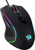 Redragon M612 Predator RGB Gaming Mouse – 8000 DPI Wired Optical, 11 Programmable Buttons (White) - Zevon
