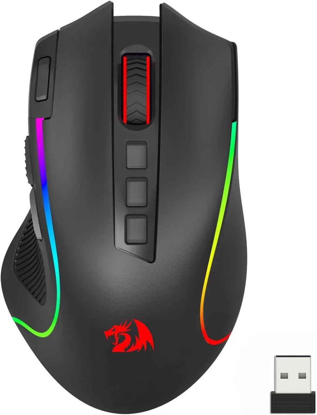 Redragon M612 PRO RGB Gaming Mouse – Wireless/Wired, 8000 DPI, 11 Programmable Buttons - Zevon
