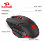 Redragon M690 - 1 Wireless Gaming Mouse – 2.4GHz ergonomic mouse with 2400 DPI, DPI switch, 8 buttons, and 2 side buttons for precise PC gaming control - Zevon