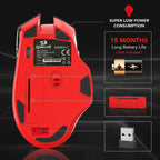 Redragon M690 - 1 Wireless Gaming Mouse – 2.4GHz ergonomic mouse with 2400 DPI, DPI switch, 8 buttons, and 2 side buttons for precise PC gaming control - Zevon