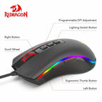 Redragon M711 Wired Gaming Mouse – 10,000 DPI RGB, 7 Programmable Buttons - Zevon