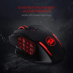 Redragon M913 Wireless/Wired Gaming Mouse, 16000 DPI RGB, 16 Programmable Buttons - Zevon