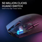 Redragon M916 LIT Wireless Gaming Mouse, 49G Ultra - Light 1K DPI Mouse w/Ergonomic Natural Grip Build - Zevon