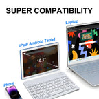 Slim Bluetooth 5.0 Wireless Keyboard – Rechargeable Travel Keyboard for iOS, Android & Windows - Zevon