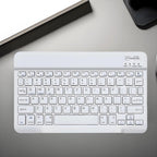 Slim Bluetooth 5.0 Wireless Keyboard – Rechargeable Travel Keyboard for iOS, Android & Windows - Zevon