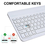Slim Bluetooth 5.0 Wireless Keyboard – Rechargeable Travel Keyboard for iOS, Android & Windows - Zevon
