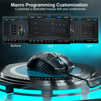 SM900 Wired Gaming Mouse 12800 DPI Low - Latency RGB, 7 - Button Macro PC Mouse - Zevon