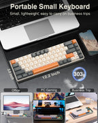 SOLAKAKA SK968 68 - Key RGB Gaming Keyboard with N - Key Rollover and compact design. - Zevon