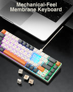 SOLAKAKA SK968 68 - Key RGB Gaming Keyboard with N - Key Rollover and compact design. - Zevon