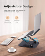 Foldable Aluminum Laptop Stand for 11–16″ Notebook & Tablet