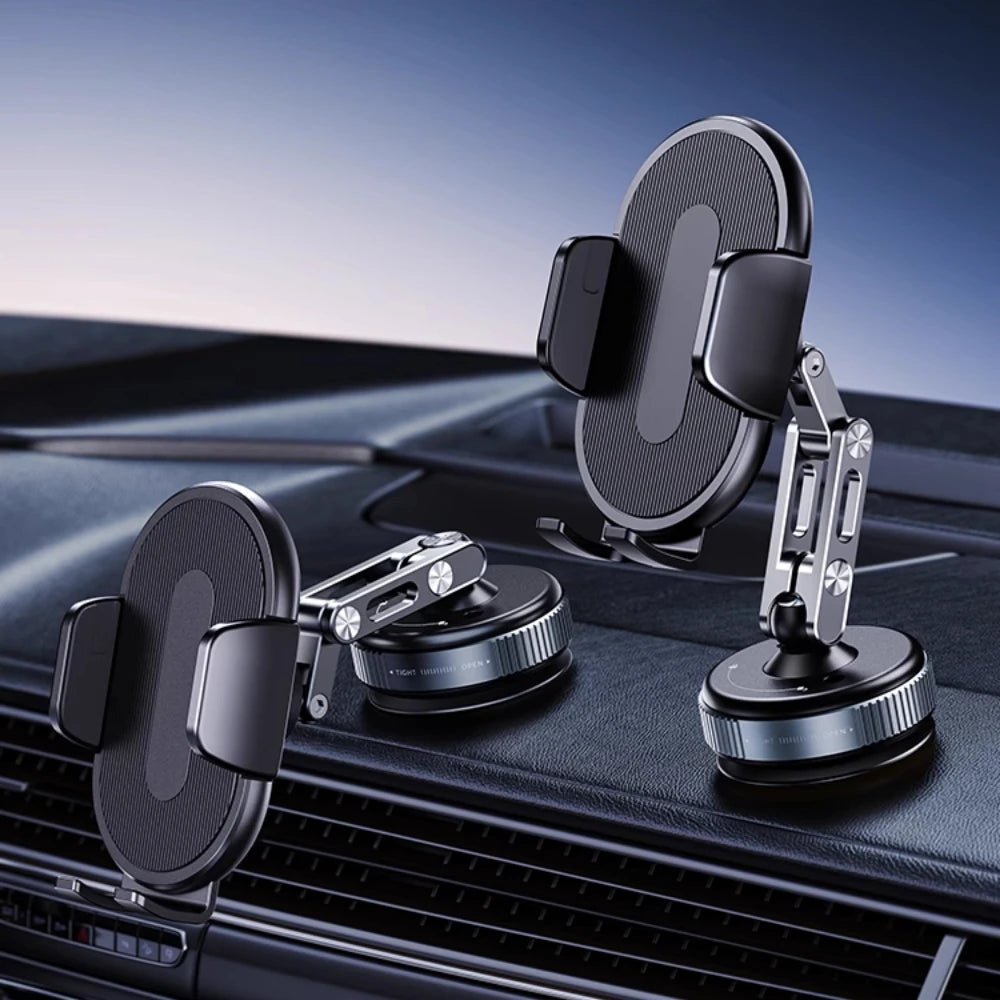 Vacuum Suction Car Phone Holder for Dashboard & Windshield | Universal 4.7"+ Smartphones - Zevon