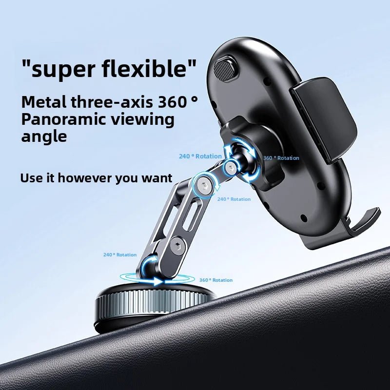 Vacuum Suction Car Phone Holder for Dashboard & Windshield | Universal 4.7"+ Smartphones - Zevon